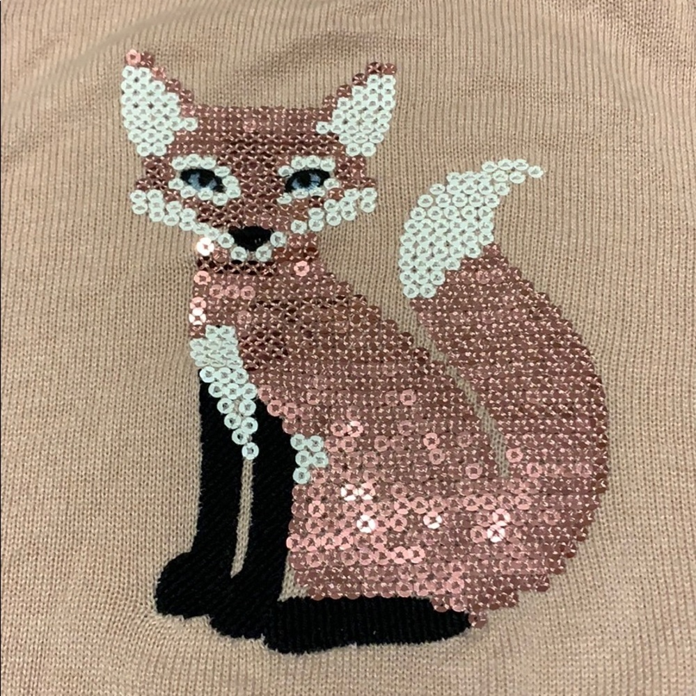 The Children’s Place Sequined Fox Sweater - Picture 2 of 3
